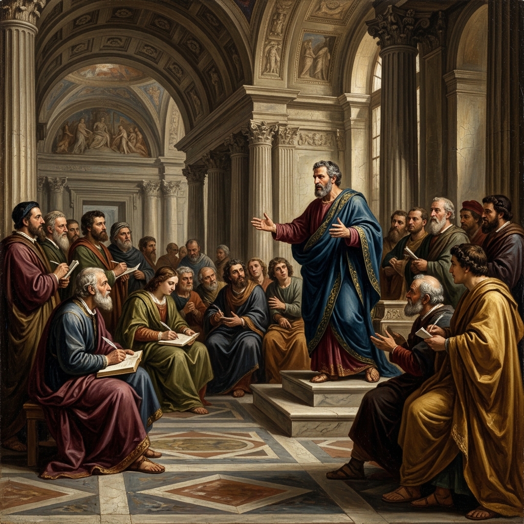 Flow State Training — Renaissance painting style